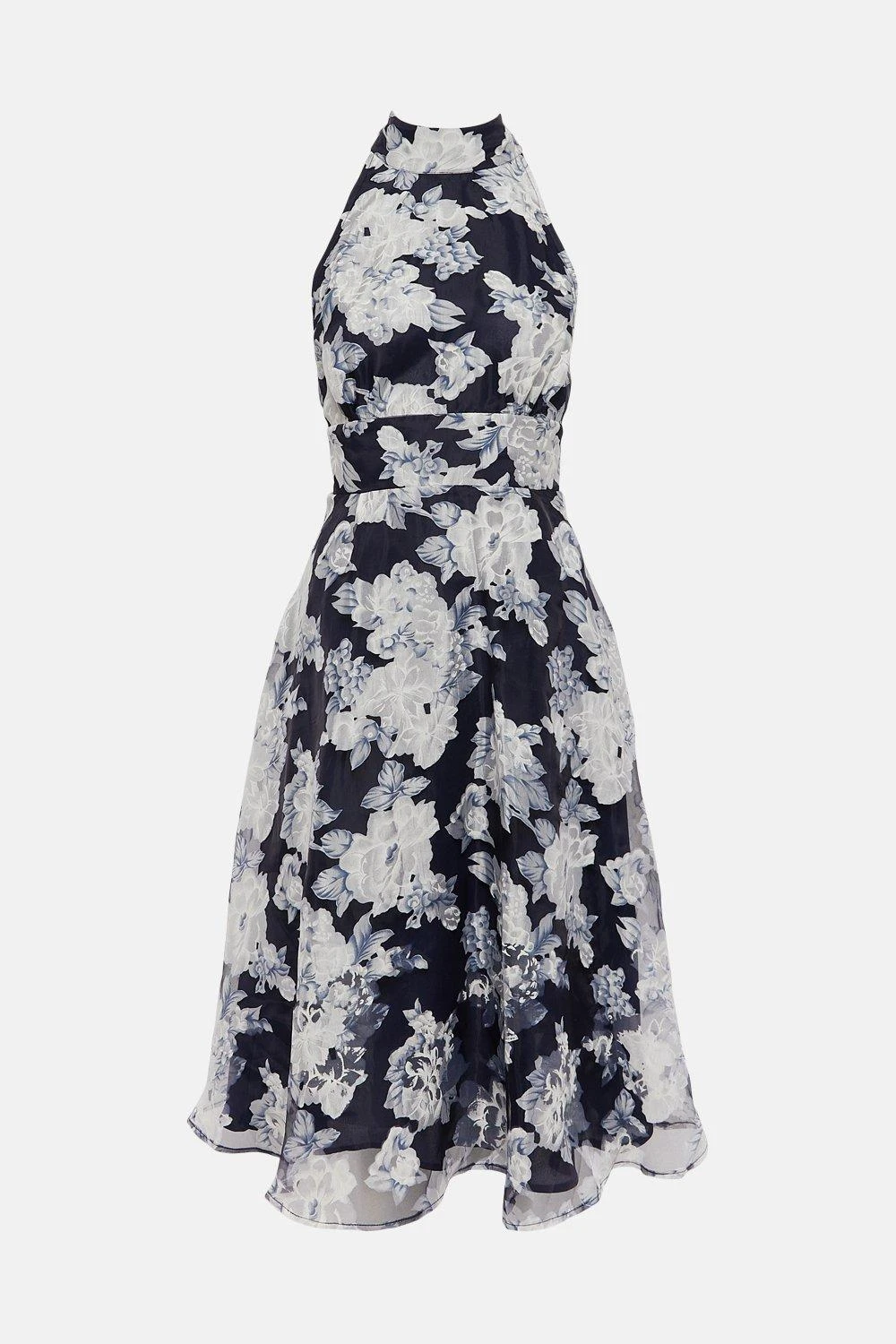 Coast Bow Back Organza Dress - Image 4