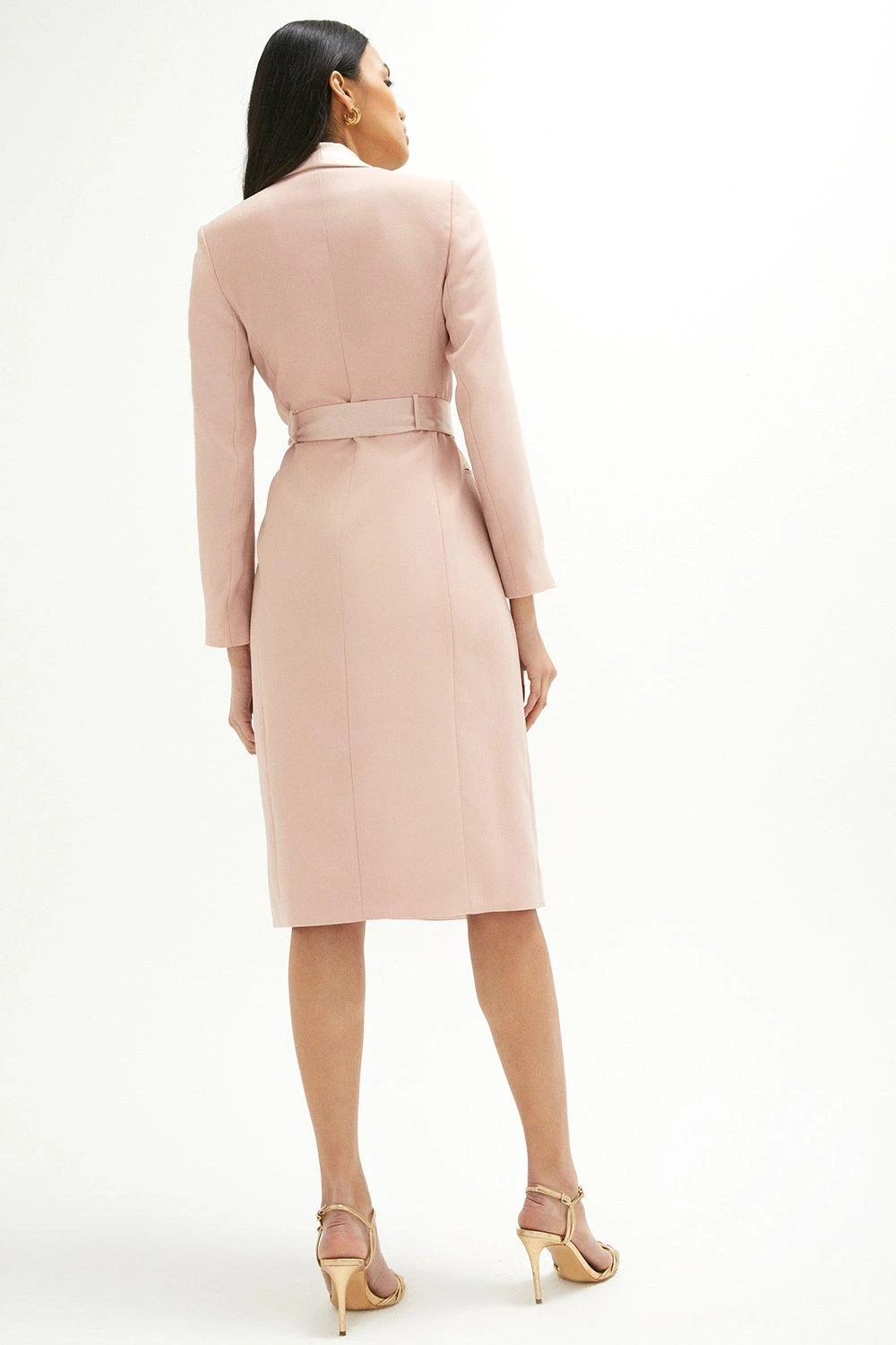 Coast Tuxedo Tie Waist Midi Dress - Image 3