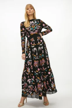 Coast Statement Embroidered Maxi Dress