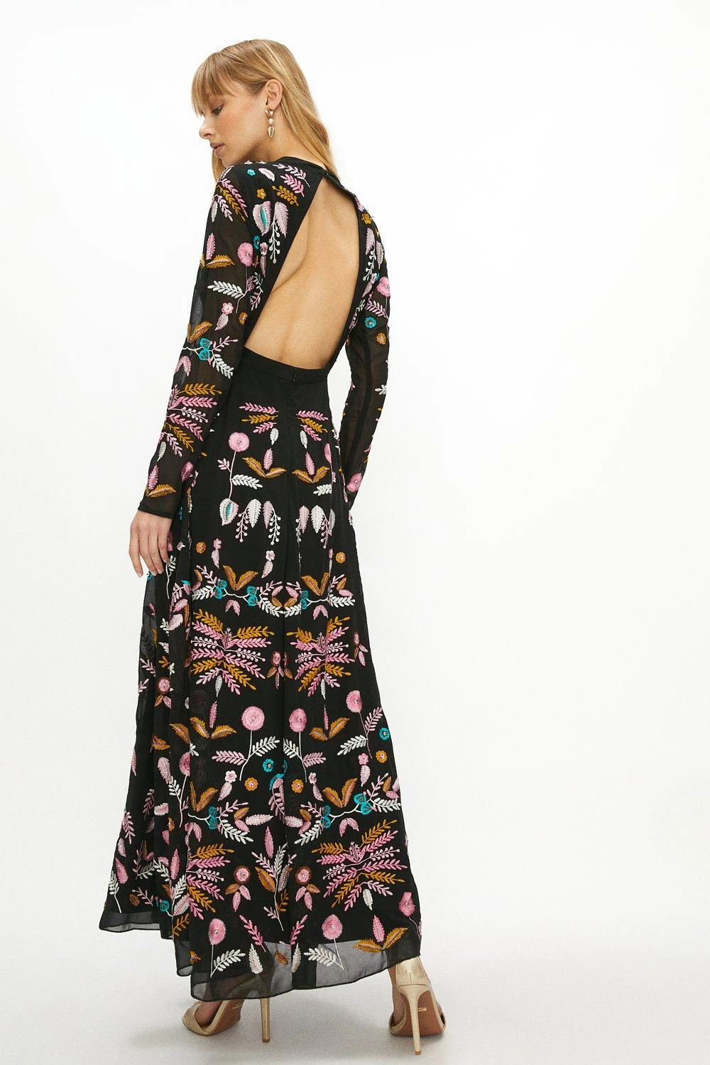 Coast Statement Embroidered Maxi Dress - Image 3