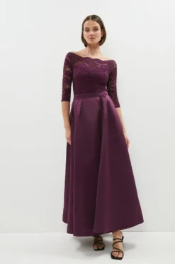 Coast Structured Satin Maxi Skirt