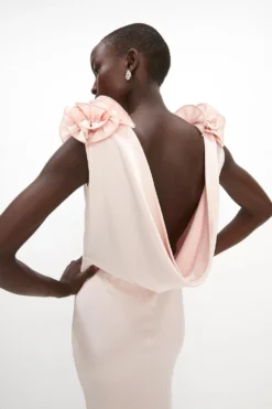 Coast Shoulder Detail Cowl Back Maxi Dress