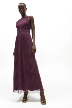 Coast All Over Pleated Bridesmaid Maxi Dress