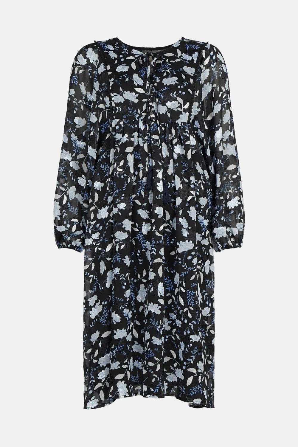 Coast Smock Button Detail Midi Dress - Image 4
