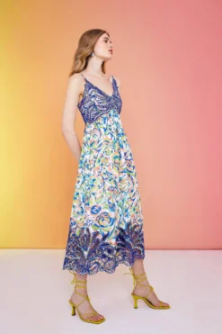 Coast Alexandra Farmer Embroidered Lace Printed Swing