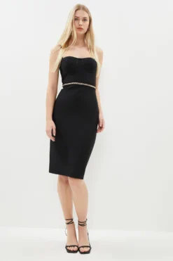 Coast Chain Detail Bandage Pencil Dress