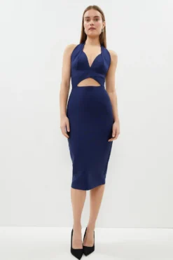 Coast Cutout Detail Strappy Bandage Pencil Dress