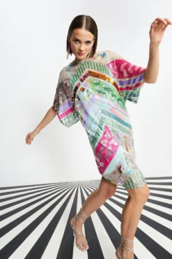 Coast Nick Grindrod Premium Beaded Relaxed Dress