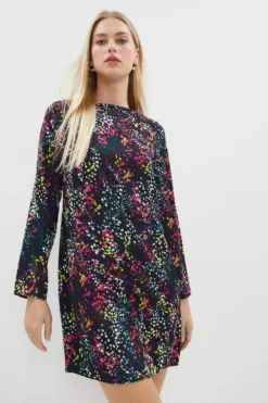 Coast Seam Detail Crepe Shift Dress