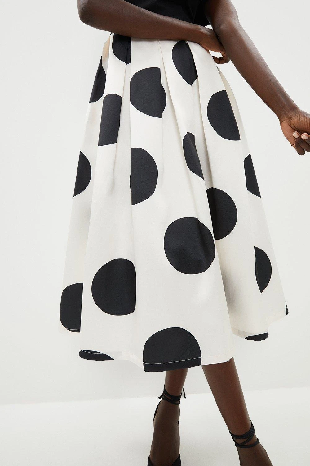 Coast Bardot 2 In 1 Printed Twill Skirt Midi Dress - Image 2