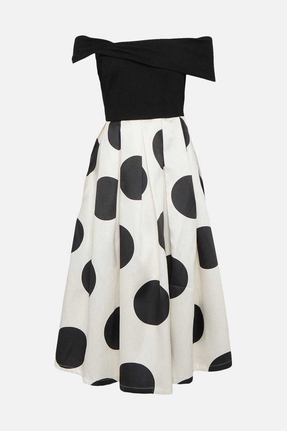 Coast Bardot 2 In 1 Printed Twill Skirt Midi Dress - Image 4