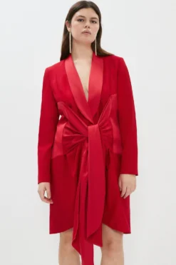 Coast Plus Size Premium Tie Front Blazer Dress