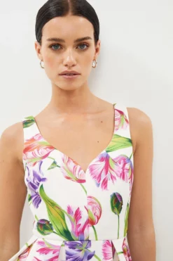 Coast Petite Tulip Full Skirt Midi Dress