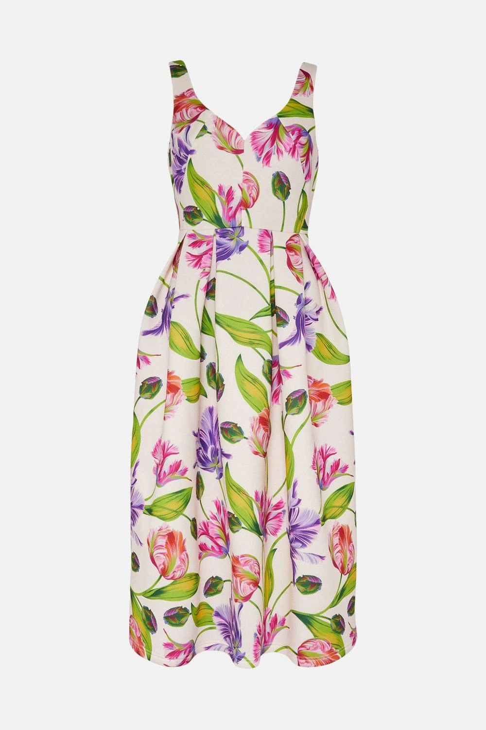 Coast Petite Tulip Full Skirt Midi Dress - Image 4