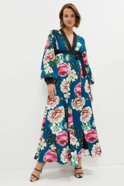 Coast Alexandra Gallagher Maxi Dress With Plunge Neck