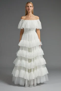 Coast Tiered Meringue Maxi Dress