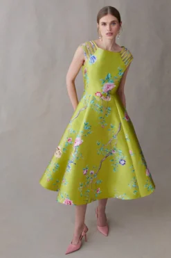 Coast Multi Strap Dress In Floral