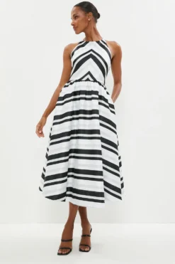 Coast ​Cami Dress In Organza Stripe