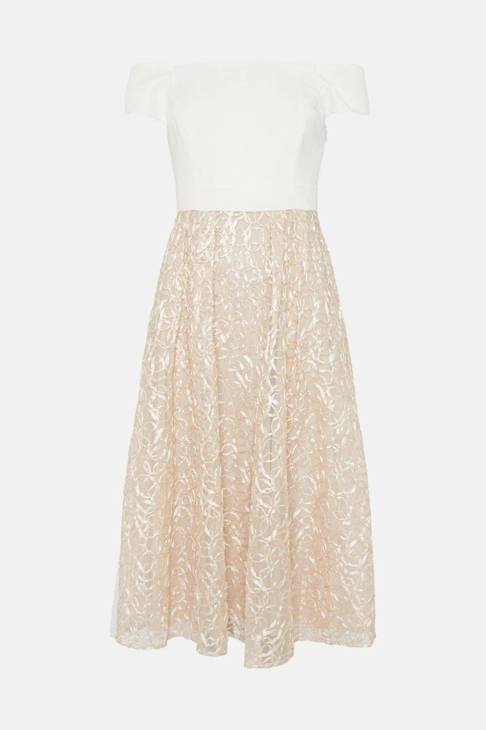 Coast Midi Dress With Embroidered Ribbon Skirt​ - Image 4