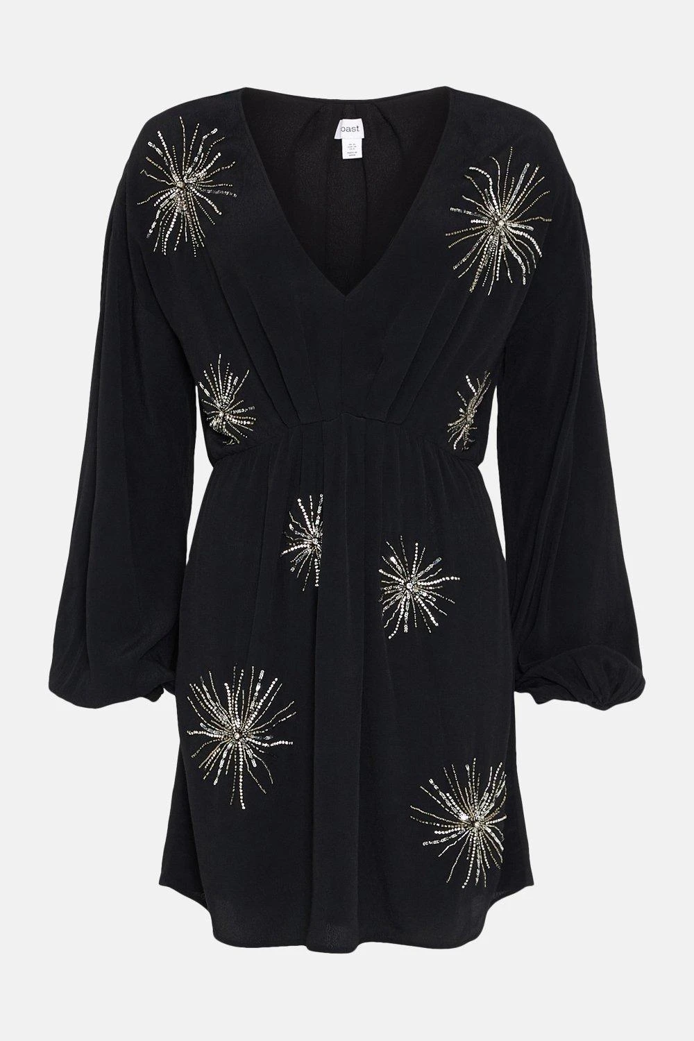 Coast Starburst Beadwork Viscose Mini Dress - Image 4