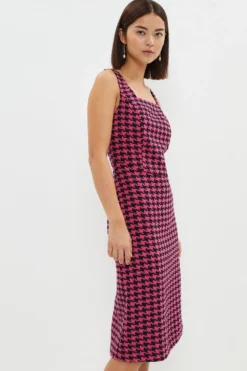 Coast Petite Tweed Panelled Midi Pencil Dress