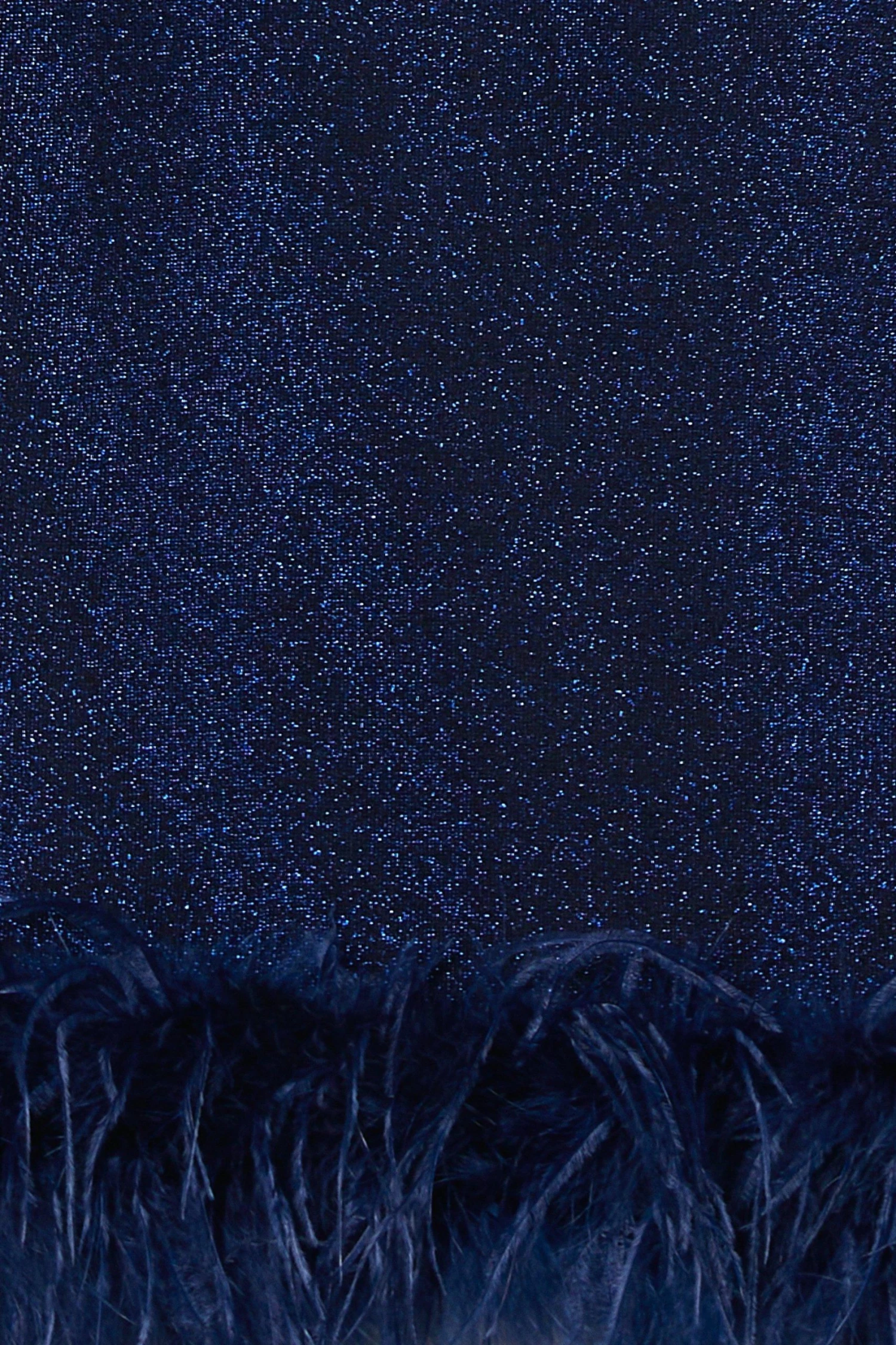 Coast Glitter Scuba Feather Hem Dress - Image 6