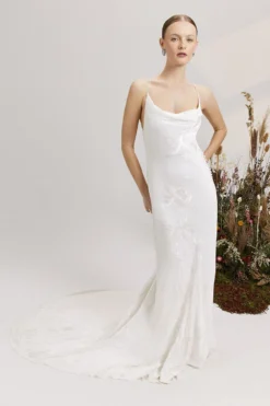 Coast RSN Inspired Satin Cowl Maxi Dress