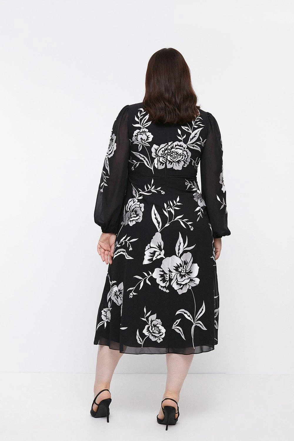 Coast Plus Size Blooming Marigold Embroidered Dress - Image 3