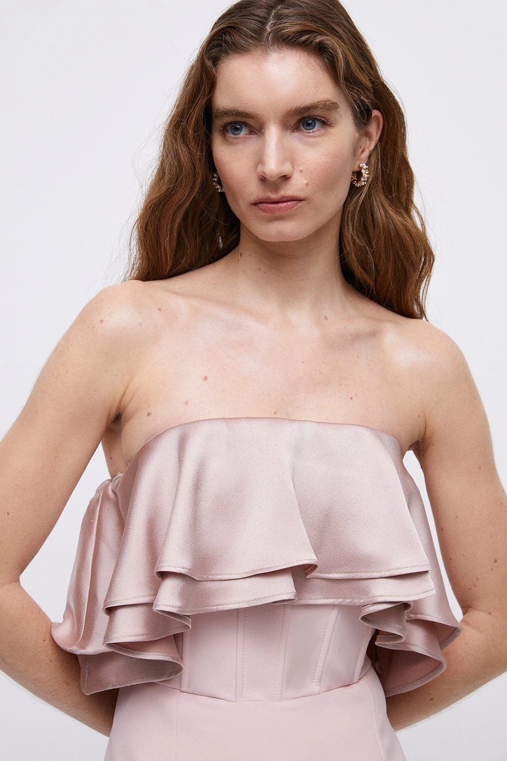 Coast Premium Ruffle Bandeau Dress - Image 2