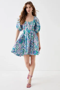 Coast Alexandra Farmer Corset Top Mini Dress