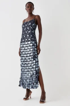 Coast Embellished Mixed Sequin Maxi Dress