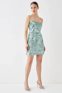 Coast Sequin And Pearl Hand Embellished Mini Dress
