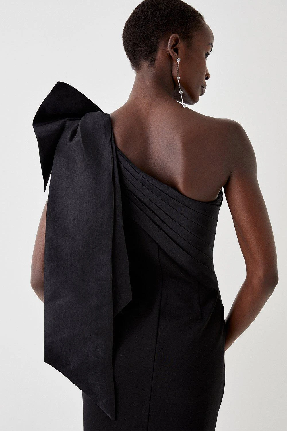 Coast One Shoulder Bow Pencil Dress - Image 3