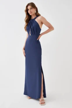 Coast Twist Halterneck Maxi Dress