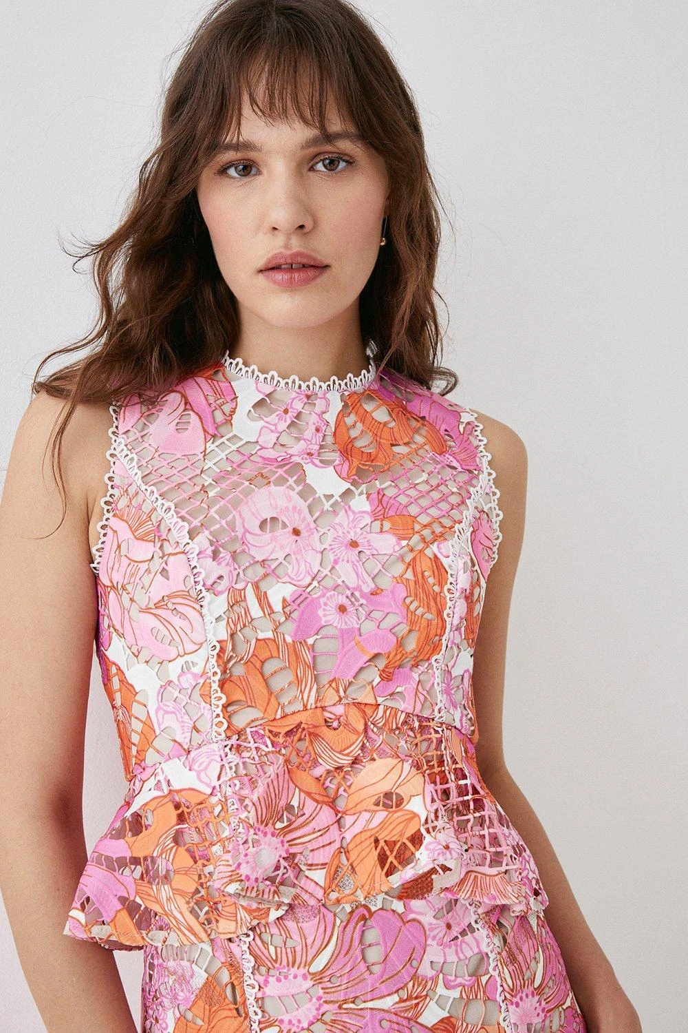 Coast Lace Midi Dress With Cut Out Back - Image 2