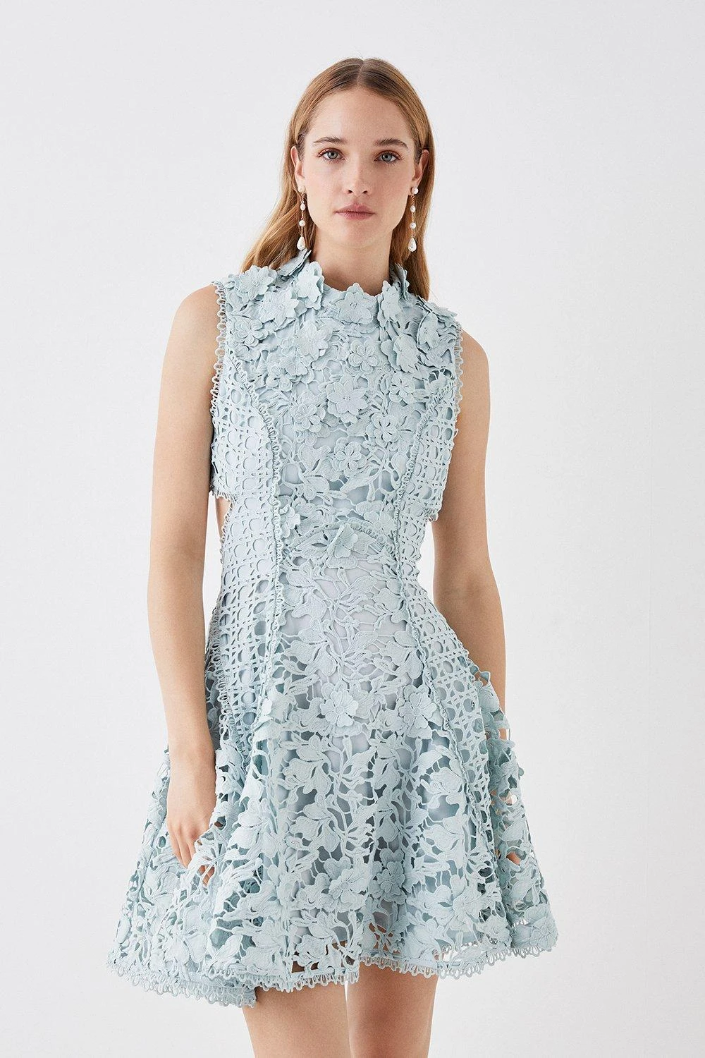 Coast The Collector Applique Lace Mini Dress - Image 2